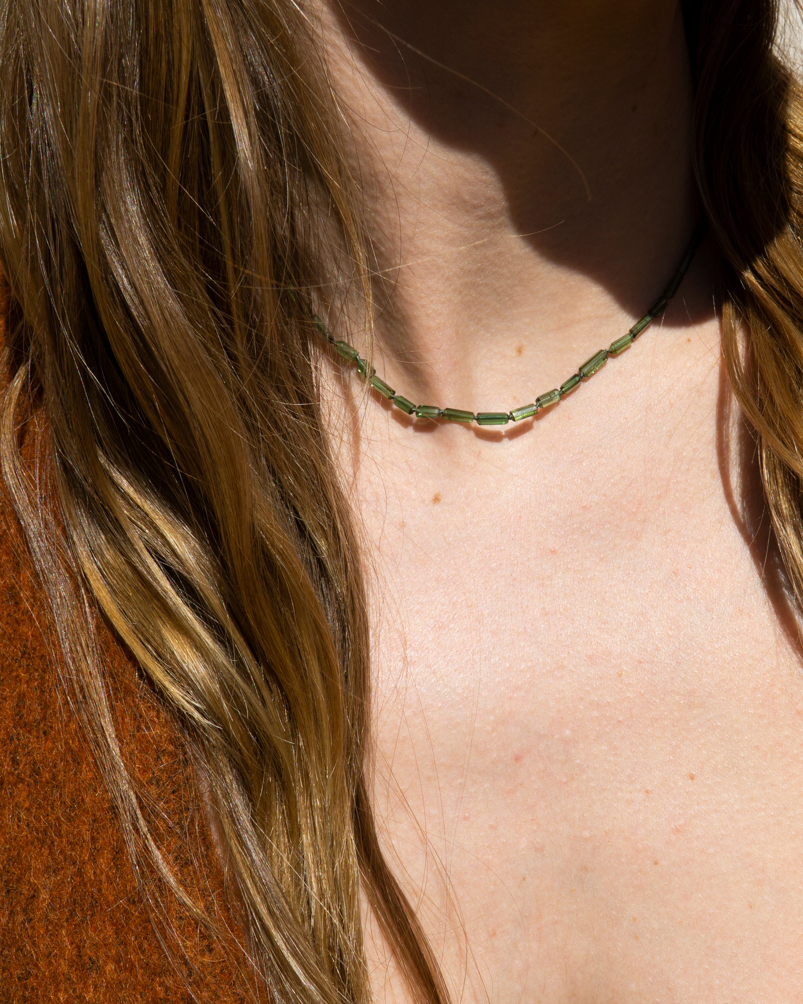 14K Petite Tourmaline Layering Necklace