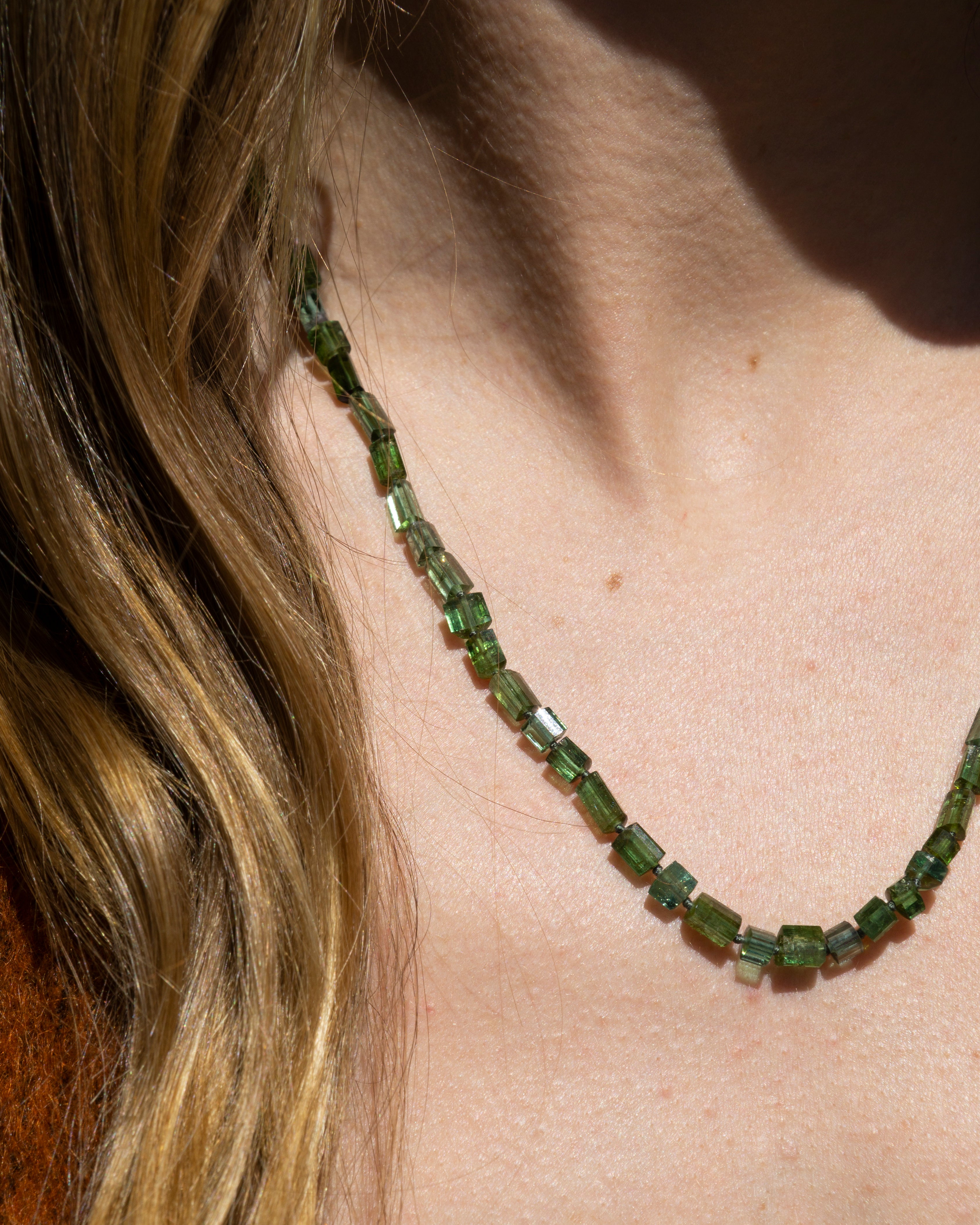 14K Spring Grass Layering Necklace