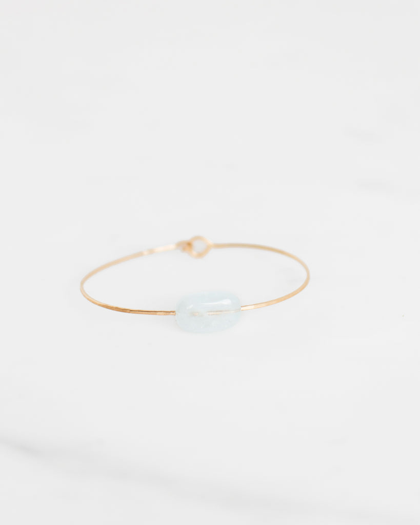 Light Aquamarine Cuff Bracelet