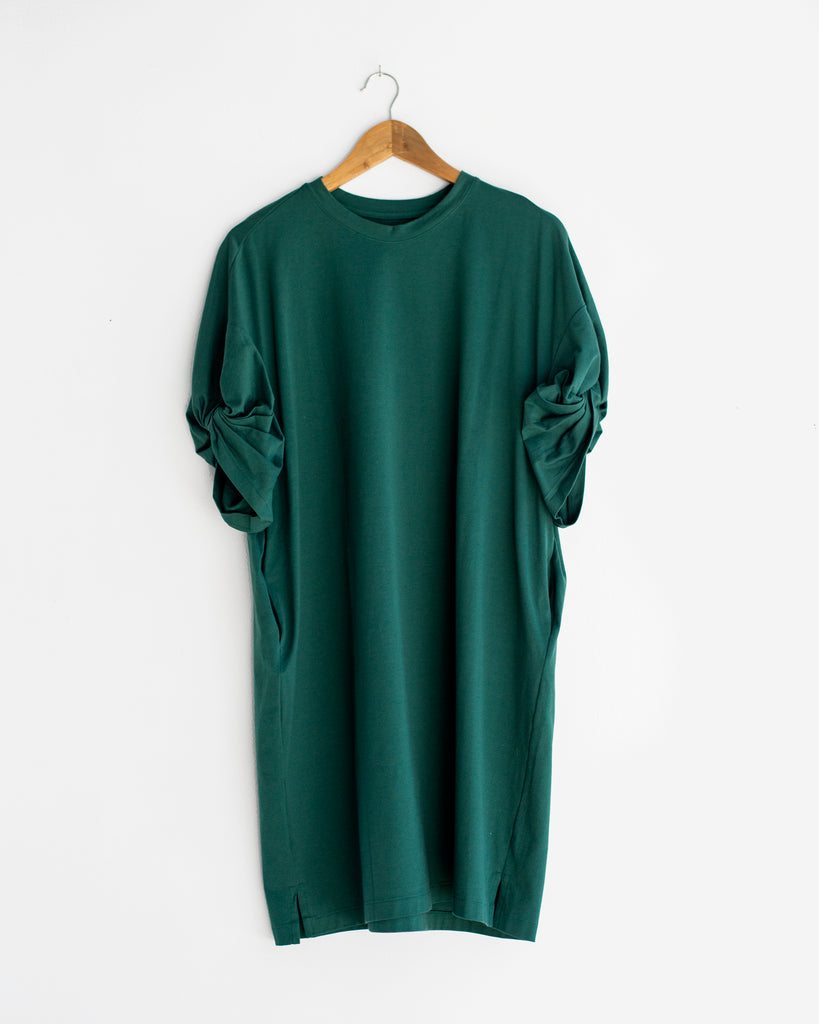 Sayaka Davis - Twisted Sleeve Mini Dress in Green