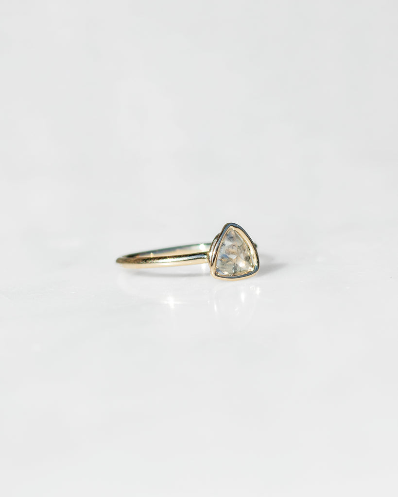 14K Diamond Macle Floating Ring