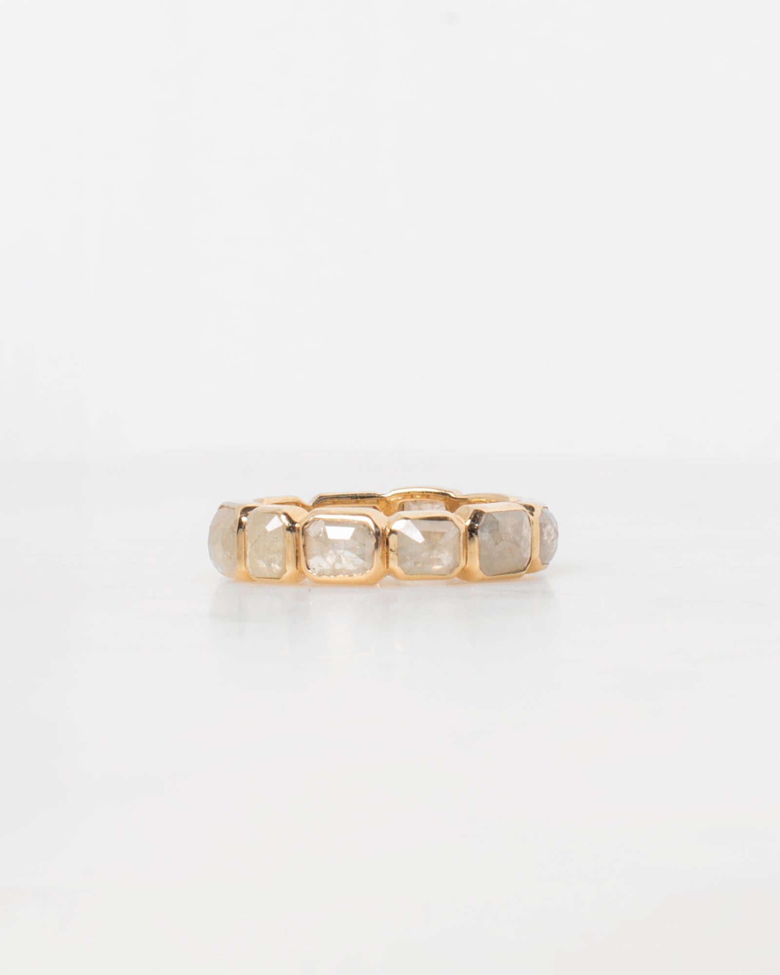 14K Mineral Diamond Eternity Band - Fall Frost