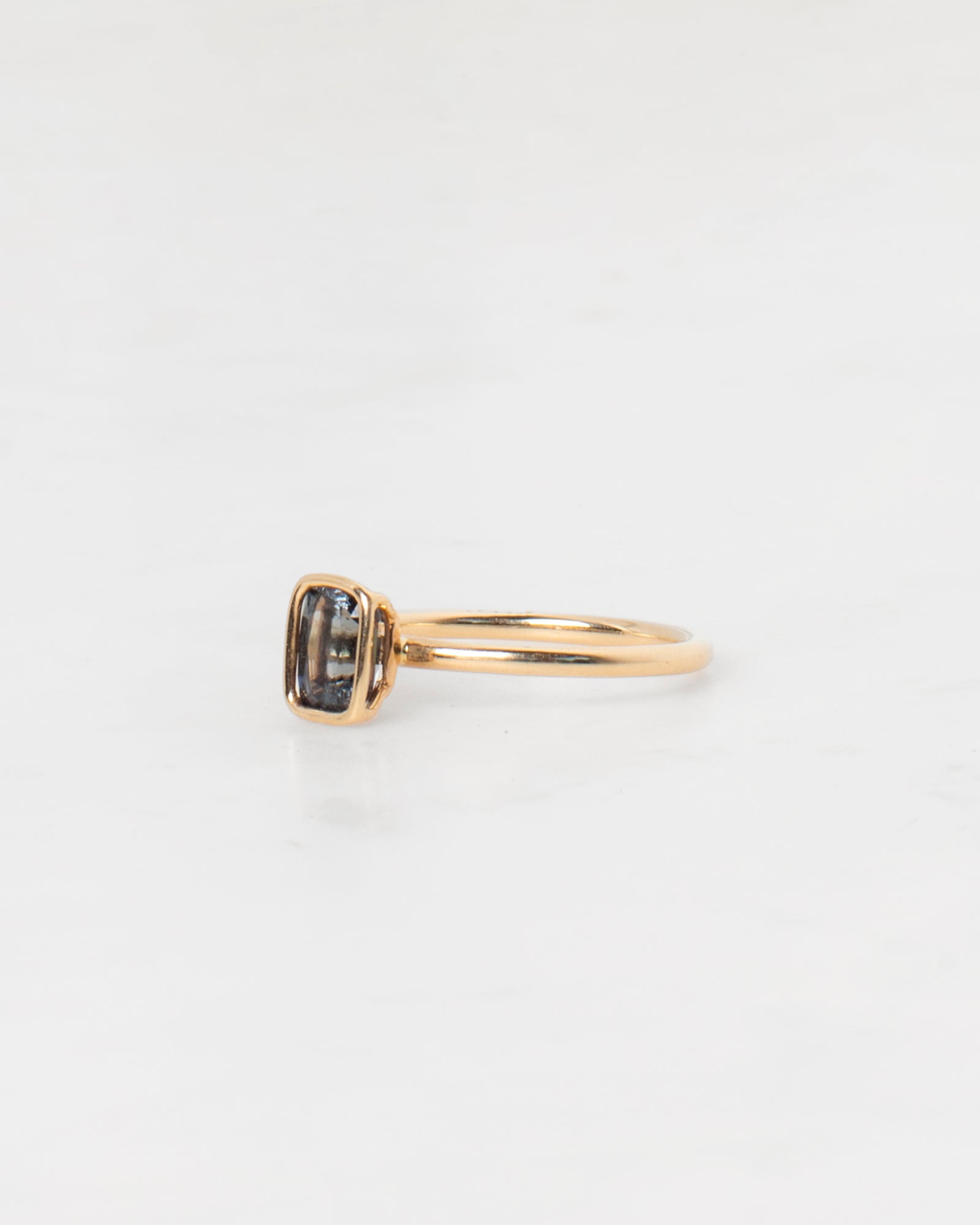 Midnight Sapphire Floating Ring