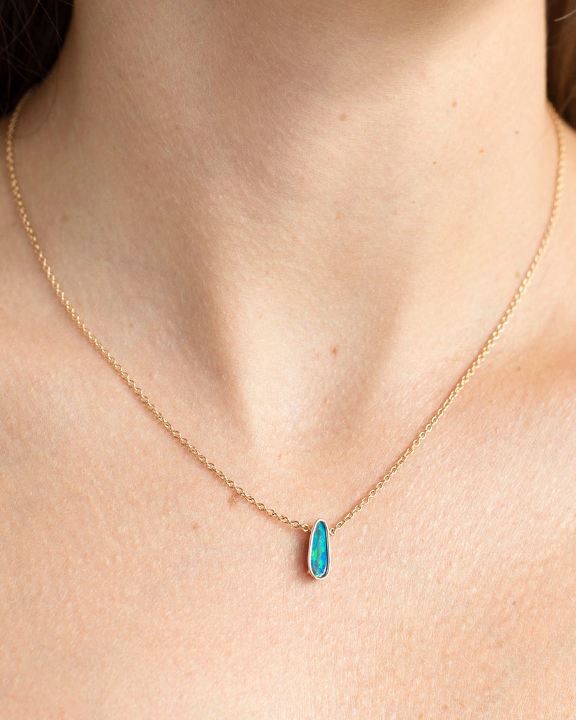 14K Opal Skies Necklace