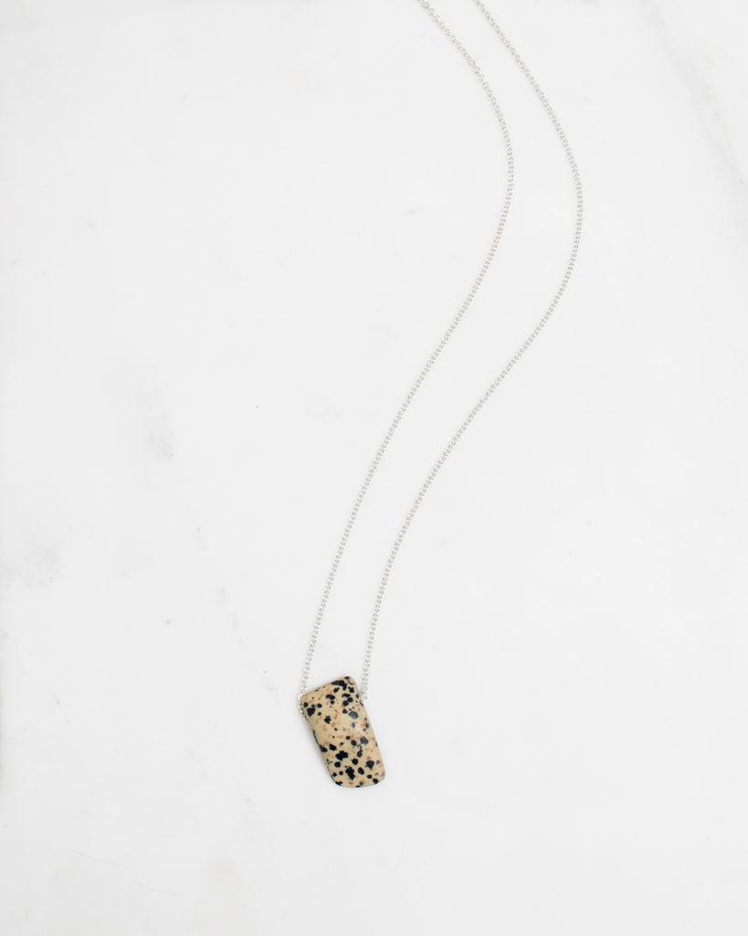 Sterling Necklace with Dalmation Agate