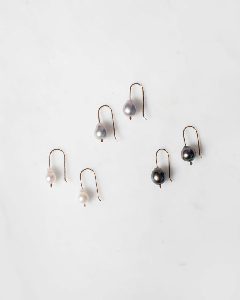 Petite Baroque Pearl Drop Earrings