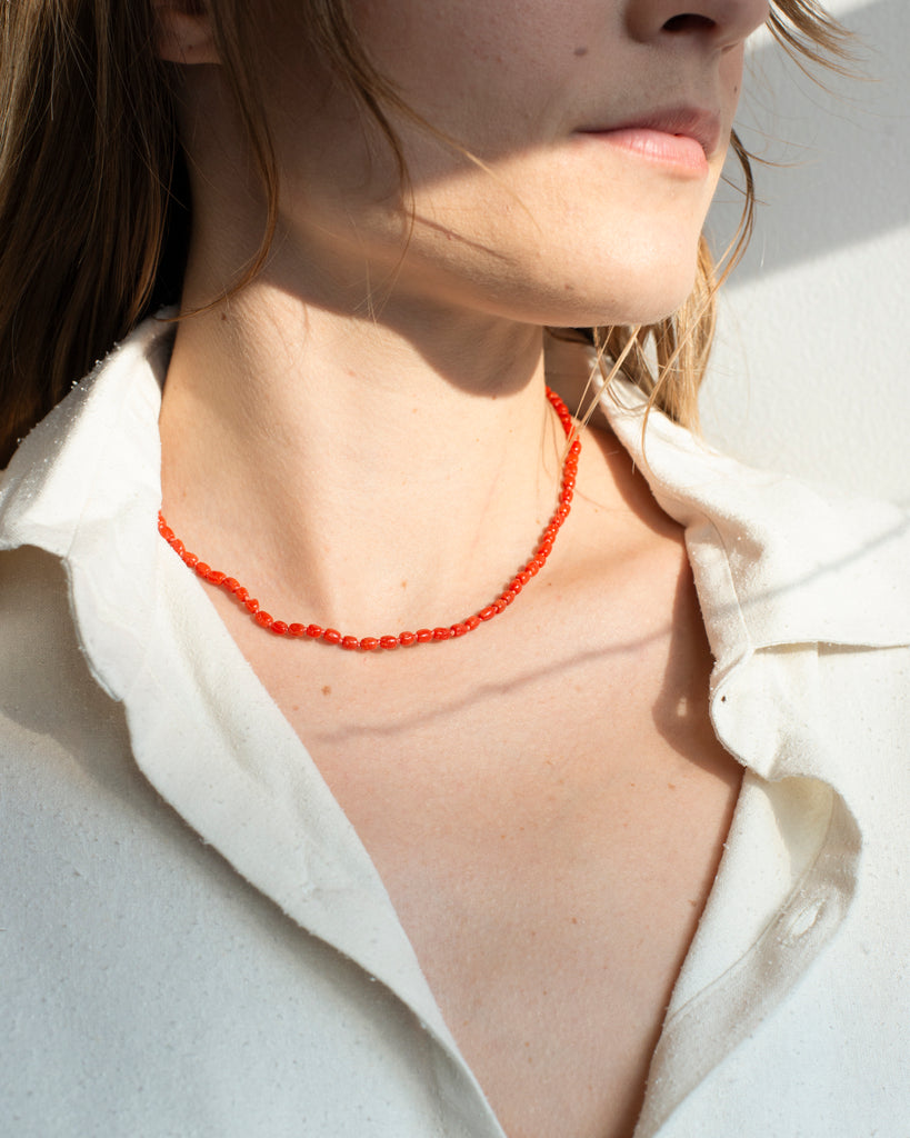 14K Coral Layering Necklace