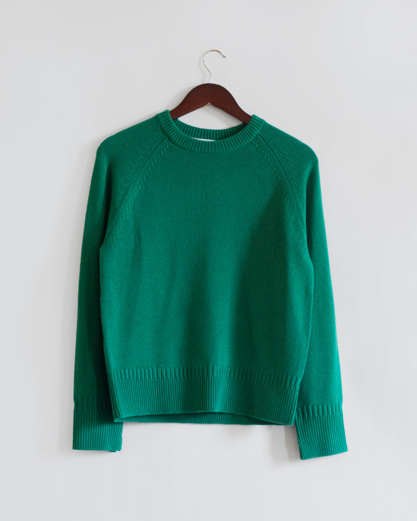 Organic by John Patrick - Cashmere Sweatshirt in Emerald