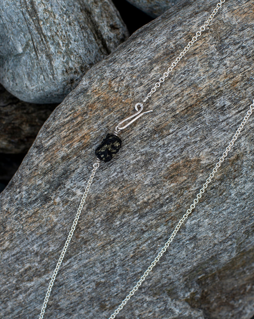 Sterling Pyrite Chain Necklace