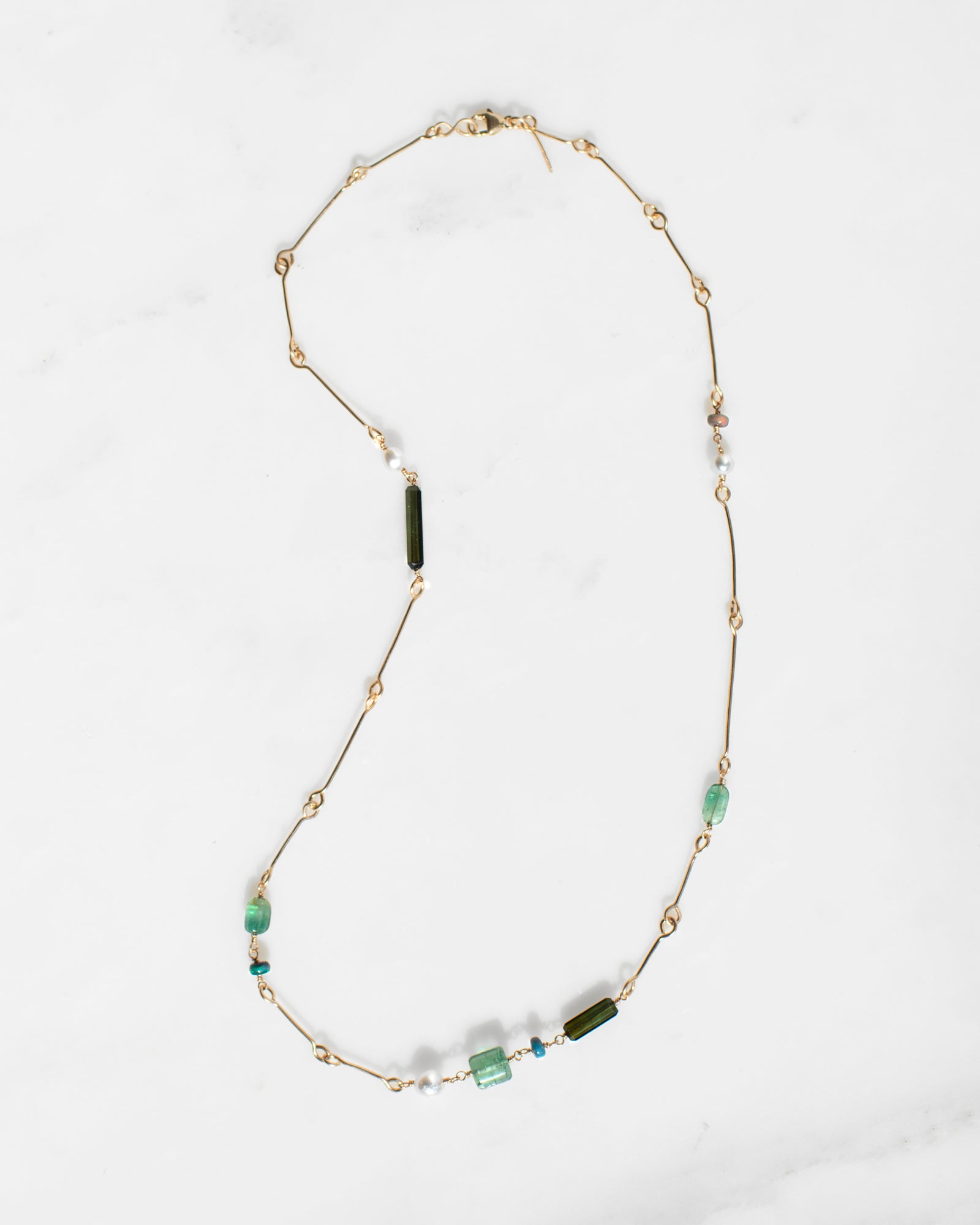 Coastal Pine Bone Chain Necklace