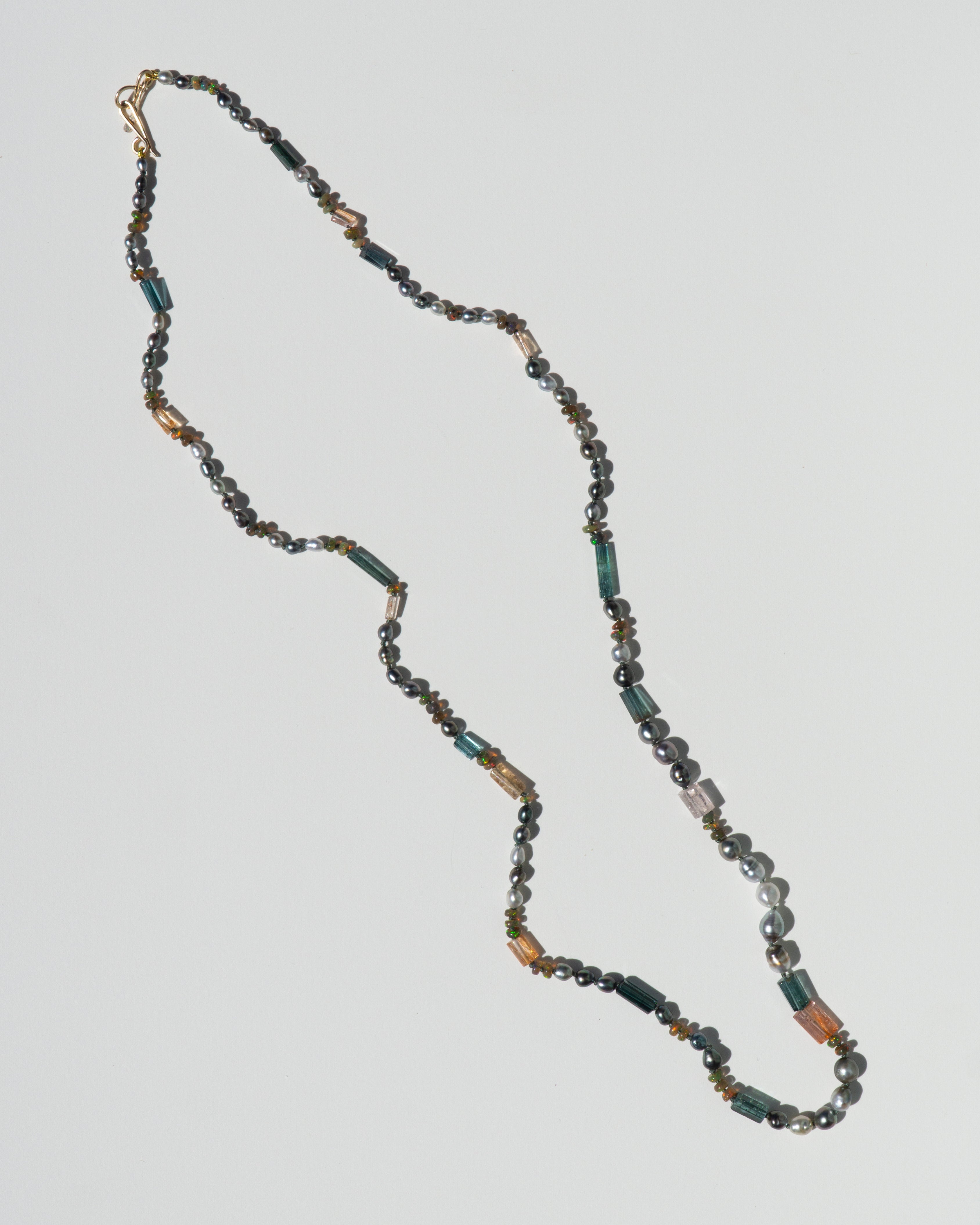 14K Texture Mapping Layering Necklace