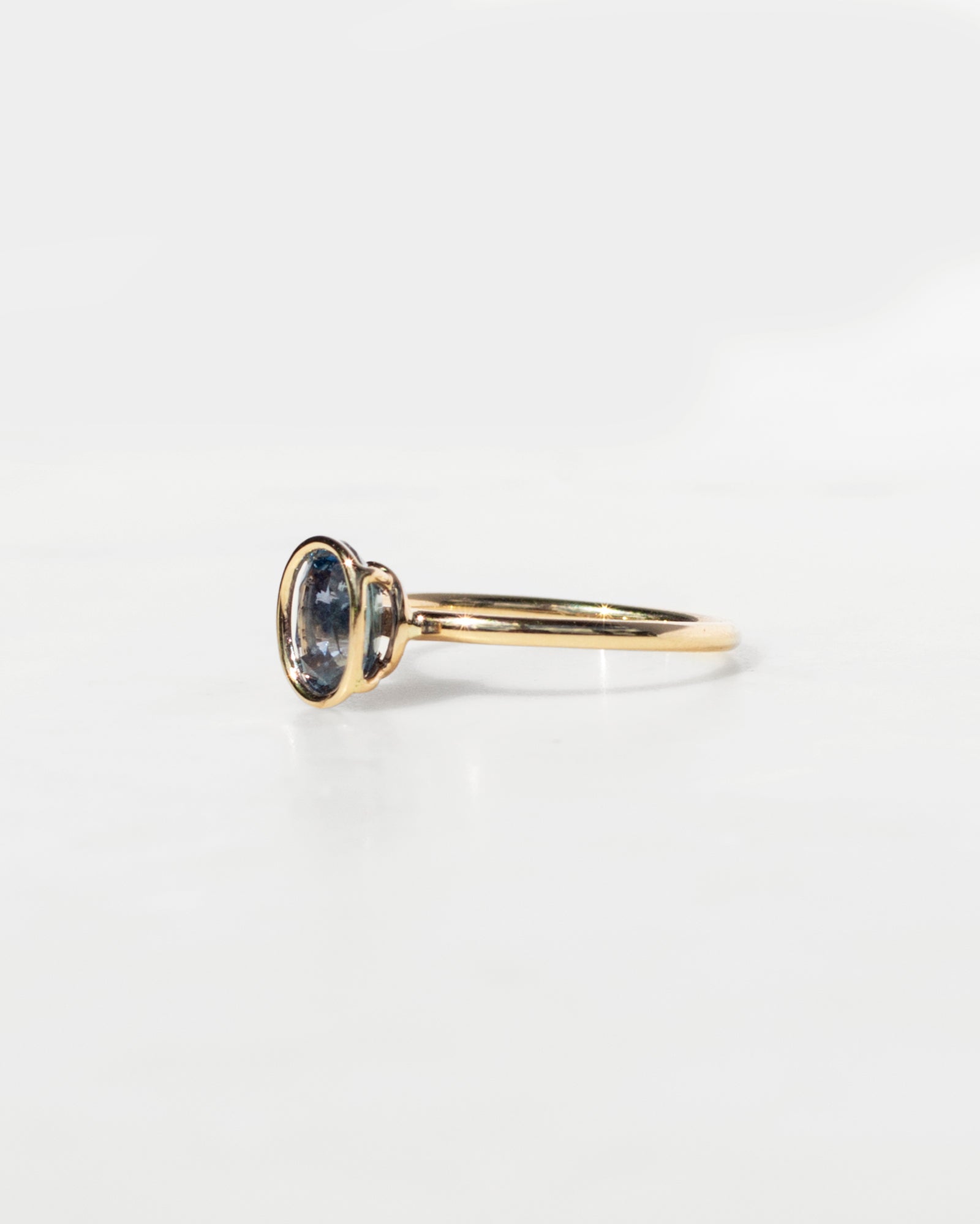 Pelagic Sapphire Floating Ring