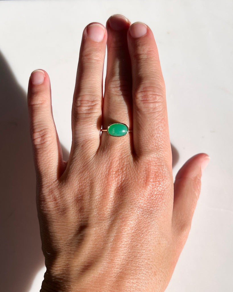 Green, White, Kelly Floating Ring