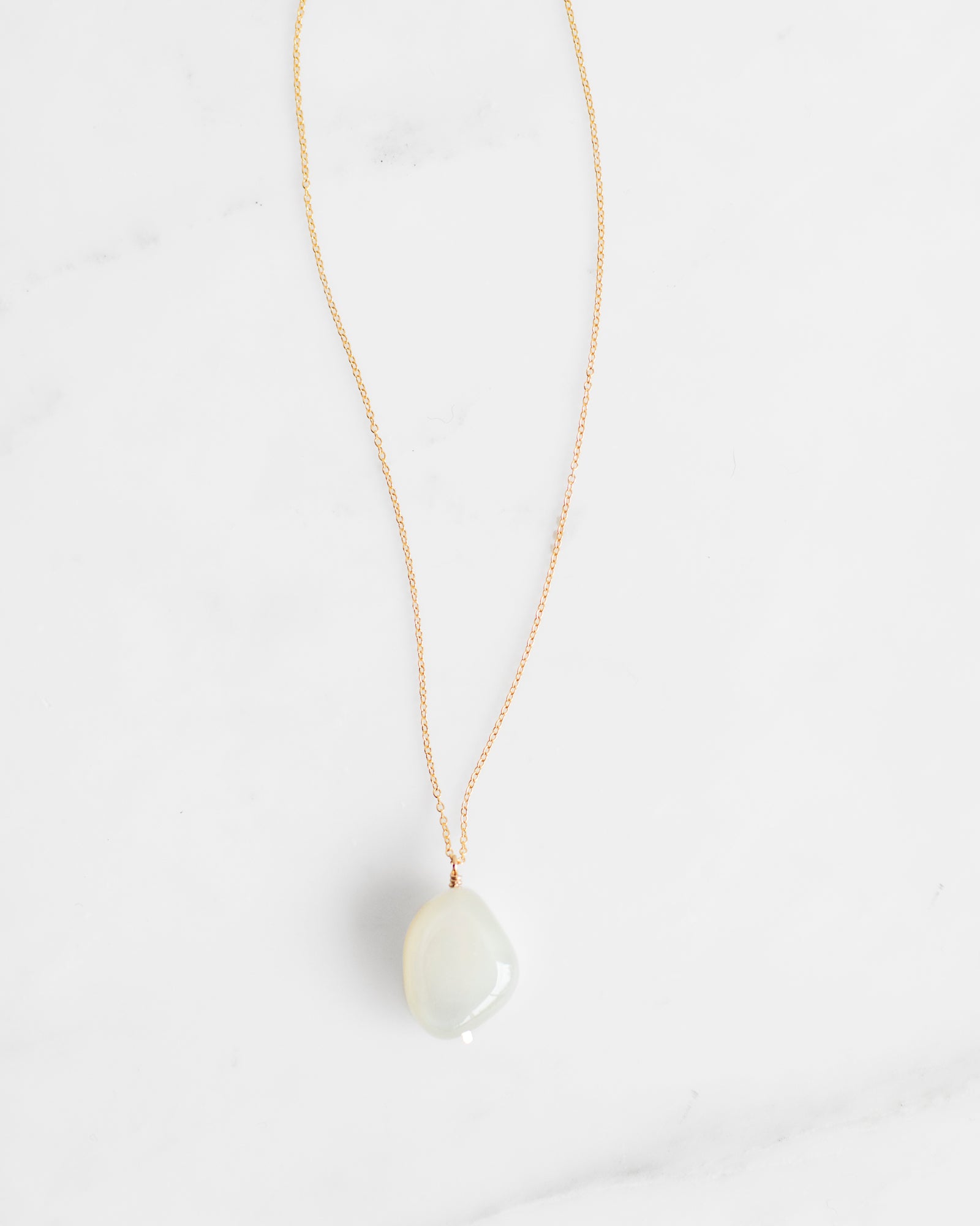 Ceylon Moonstone Drop Necklace