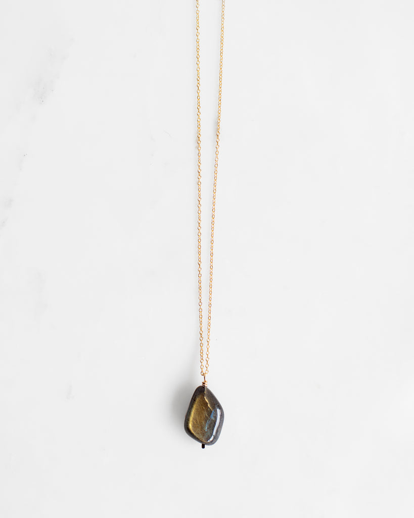 Labradorite Drop Necklace