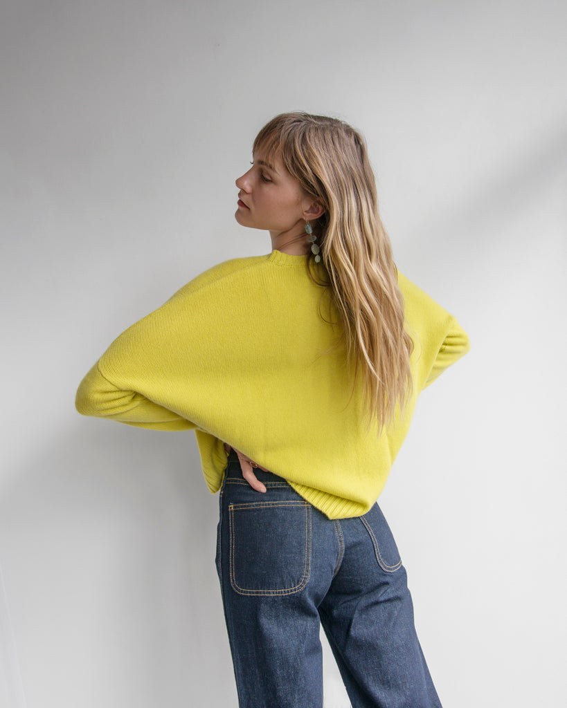Organic by John Patrick - Wide Pullover in Citrine