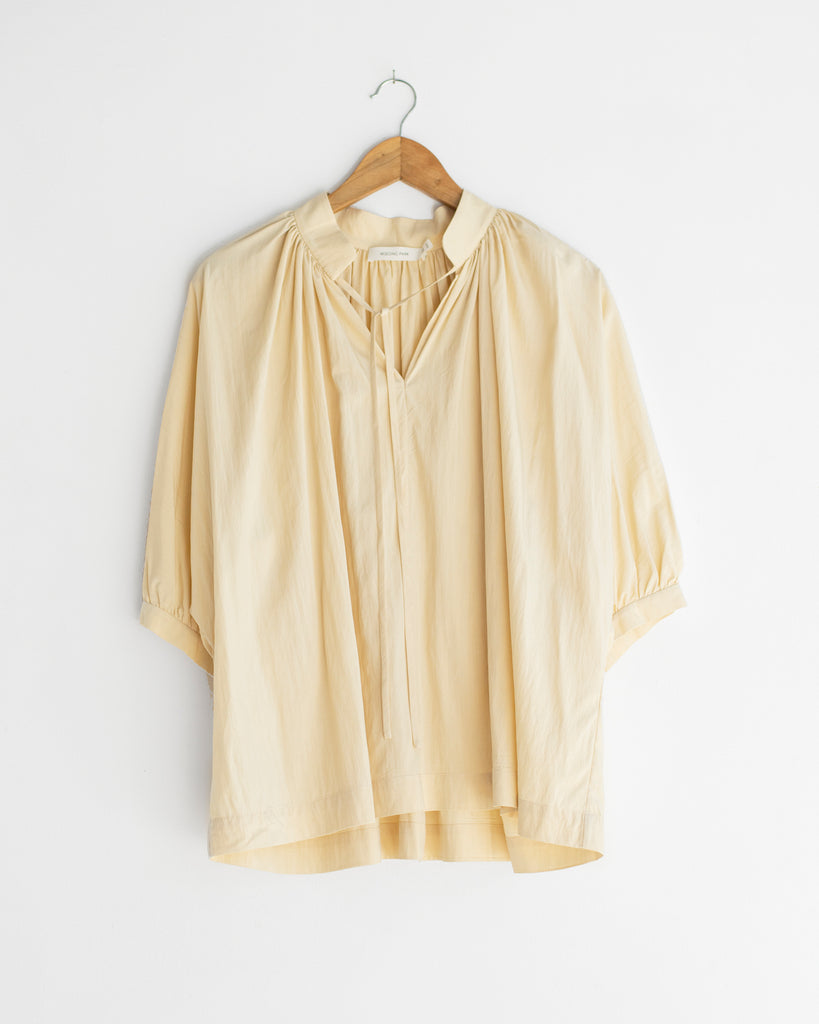 Mijeong Park - Shirred Blouse in Light Yellow