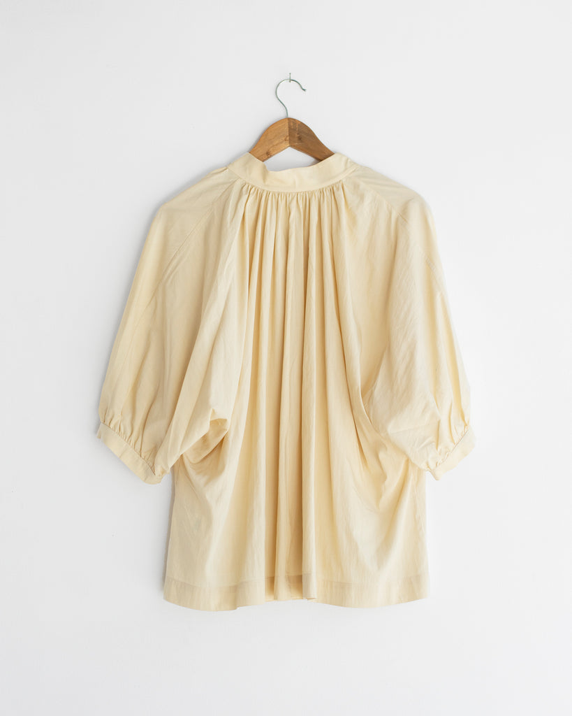 Mijeong Park - Shirred Blouse in Light Yellow