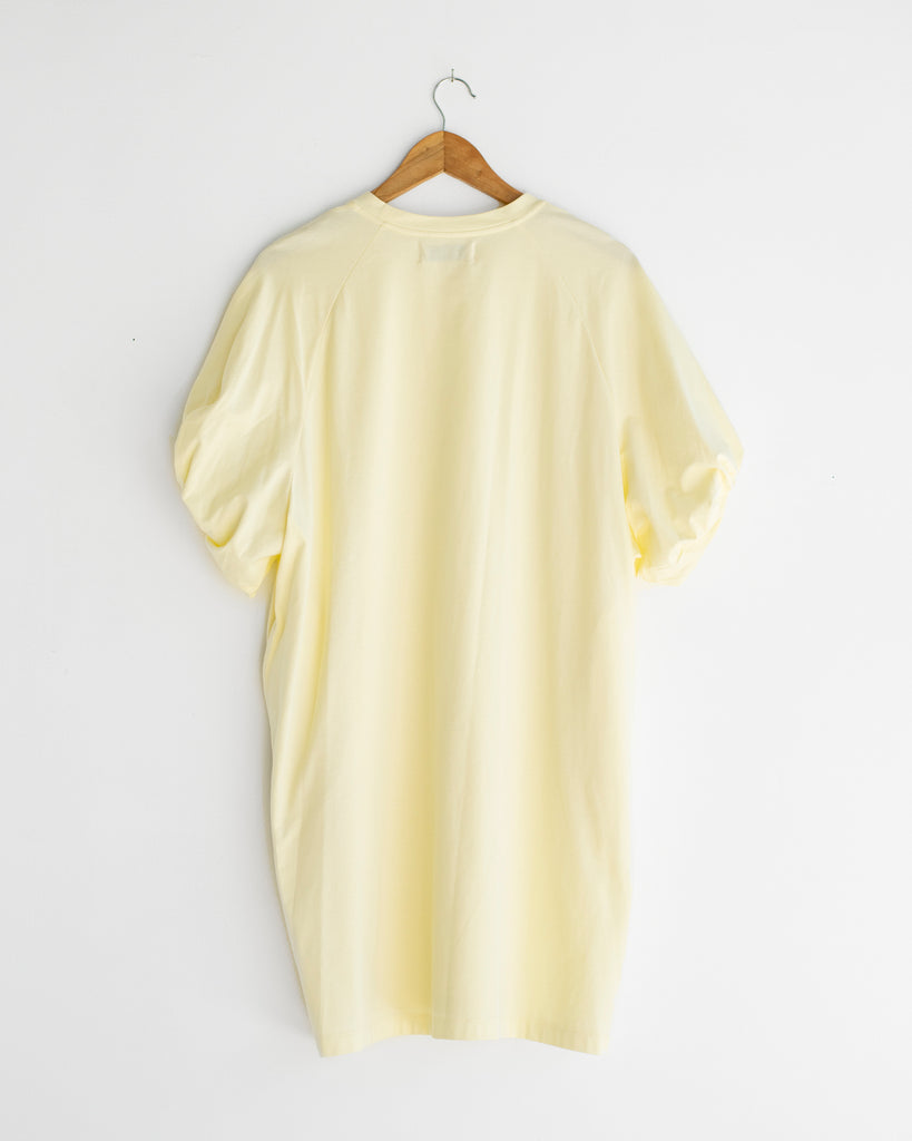 Sayaka Davis - Twisted Sleeve Mini Dress in Lemon