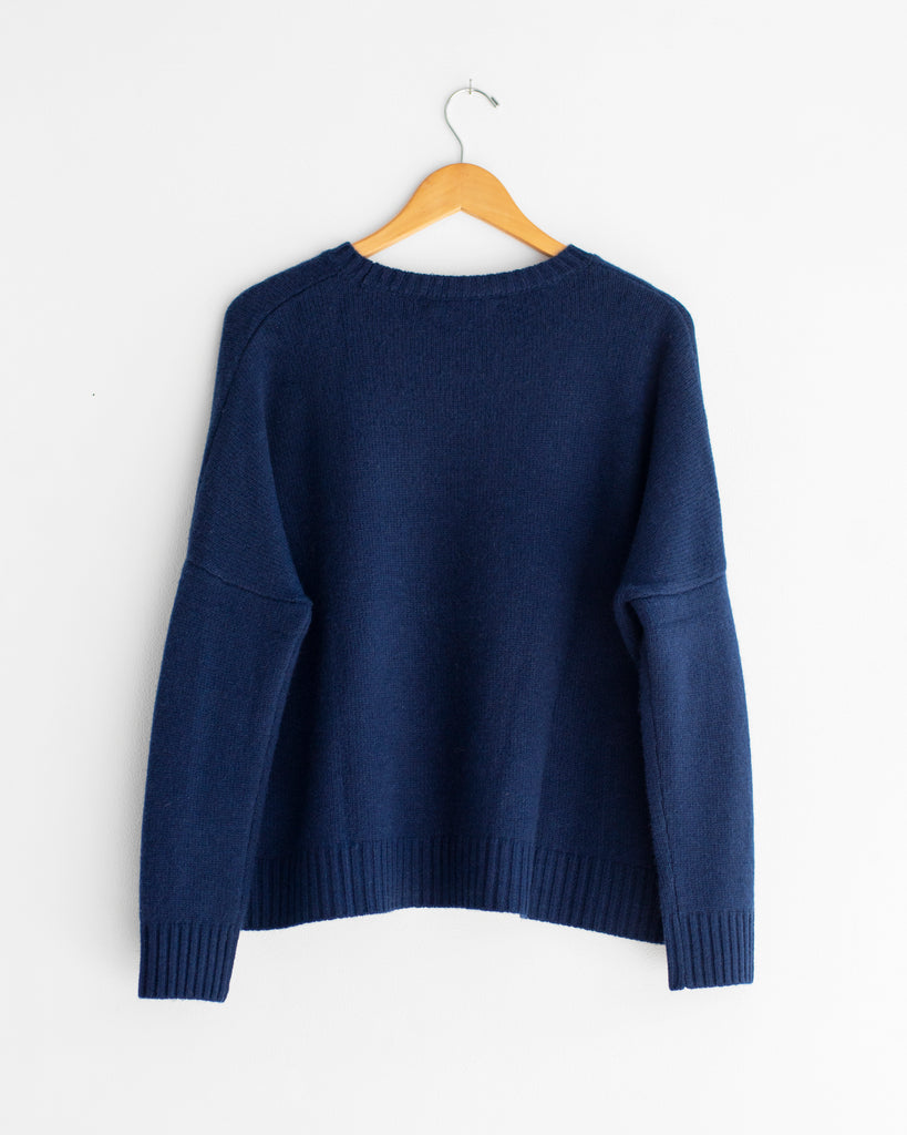 Organic By John Patrick - Wide Pullover in Navy