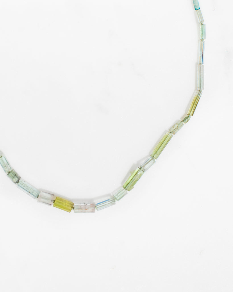 14K Afghan Tourmaline Layering Necklace