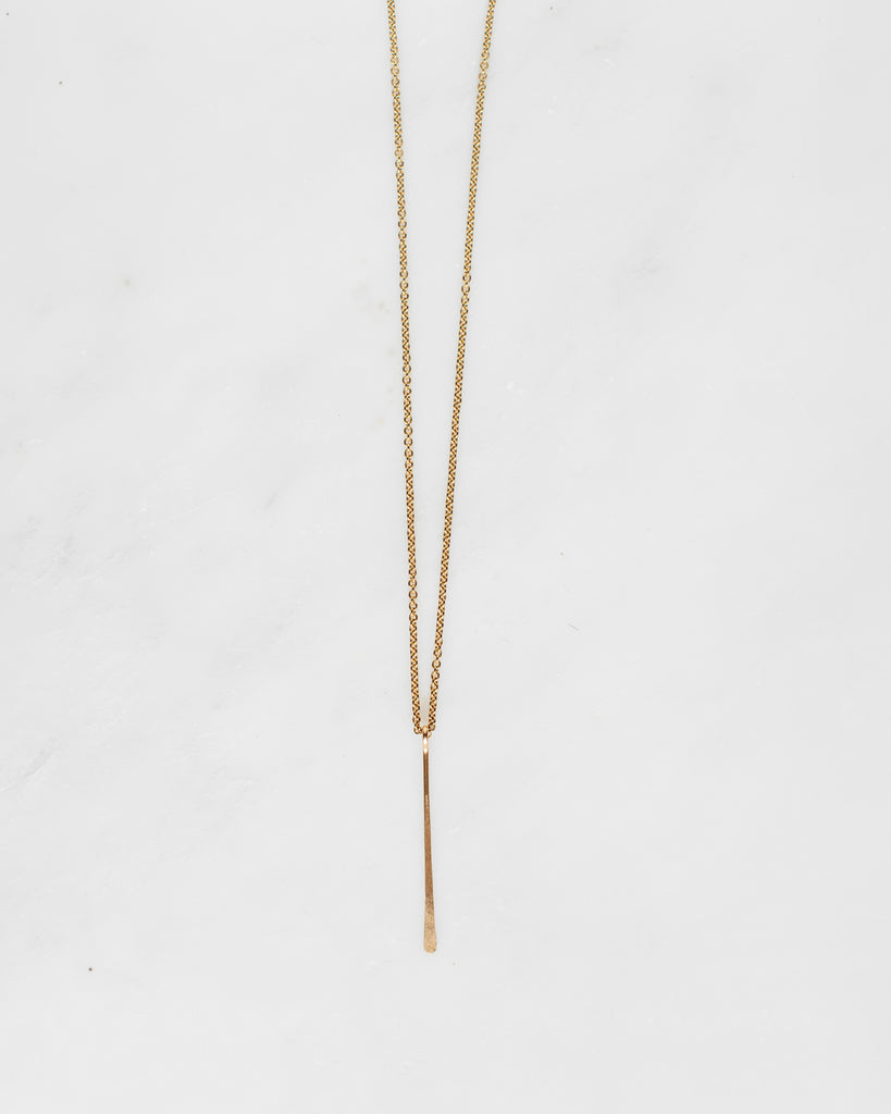 14K Single Fringe Necklace