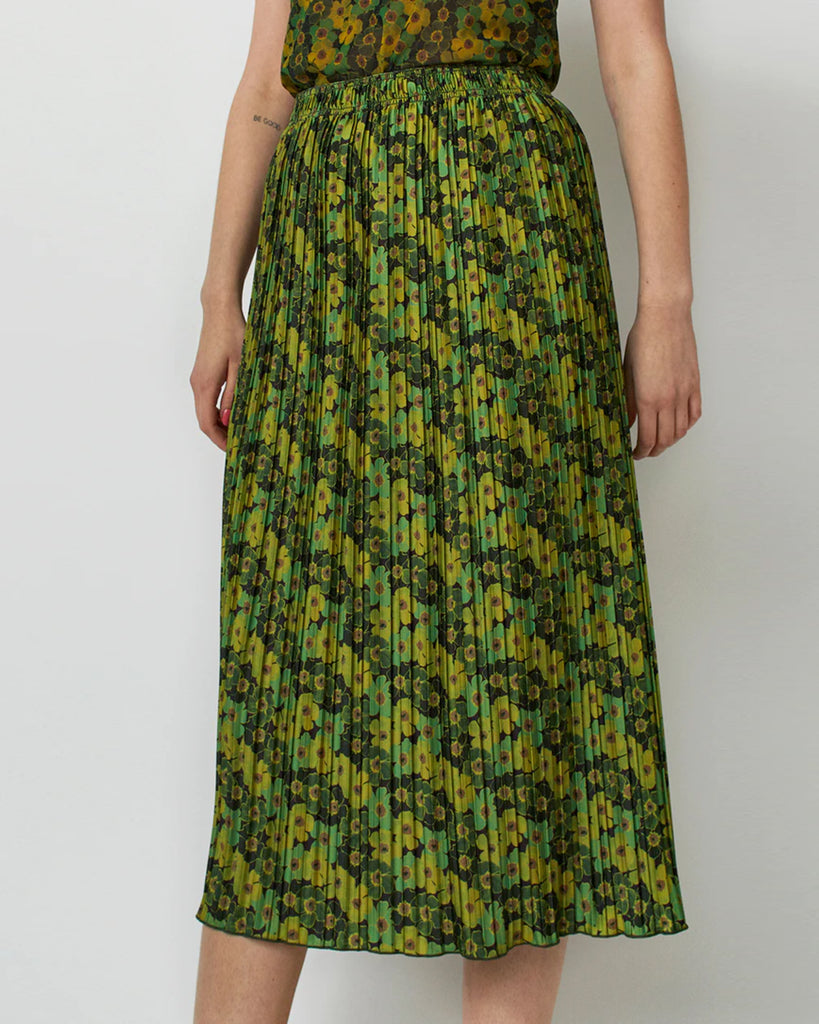 No.6 - Kotomi Skirt in Olive and Lime Pansy