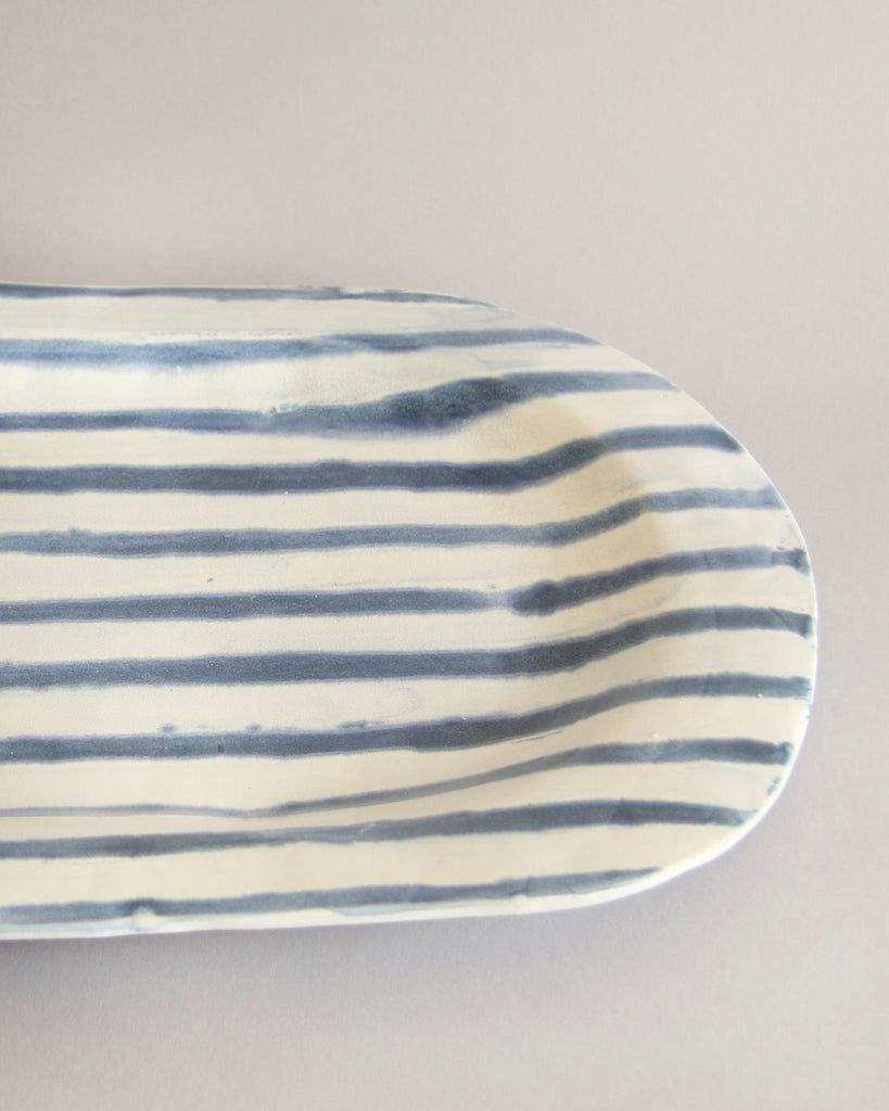 ANK - Blue Stripe Serving Platter 01