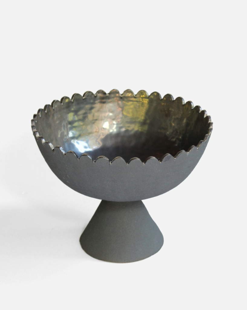 Emberken - Scalloped Pedestal Bowl
